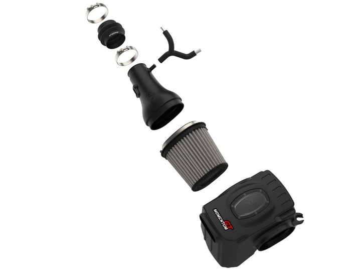 aFe Momentum GT Pro DRY S Cold Air Intake System 17-18 Nissan Titan V8 5.6L - Bull Strap