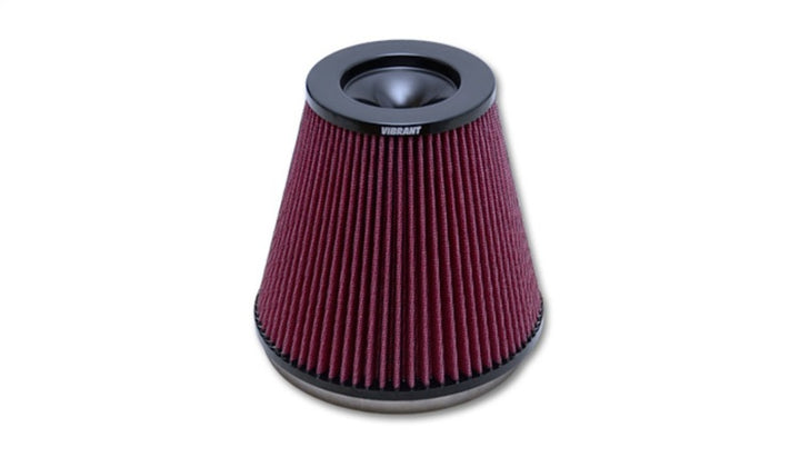 Vibrant The Classic Perf Air Filter 5in Cone OD x 7in Height x 7in Flange ID - Bull Strap