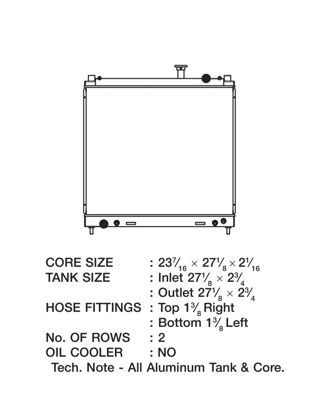 CSF 04-15 Nissan Titan Armada Radiator - Bull Strap