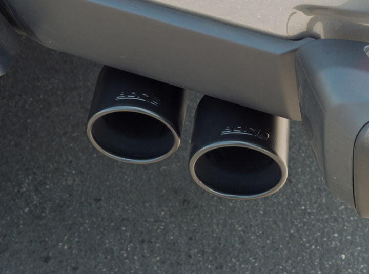 Borla 2020 Jeep Gladiator JT 3.6L V6 AT/MT AWD 2.75-2in ATAK Catback Ceramic Blk Tailpipe & Tips - Bull Strap