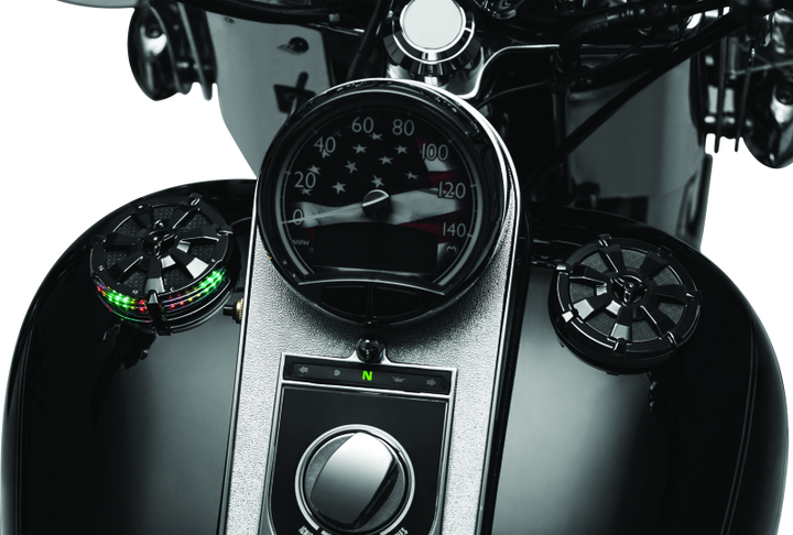 Kuryakyn Alley Cat Gas Cap Black - Bull Strap