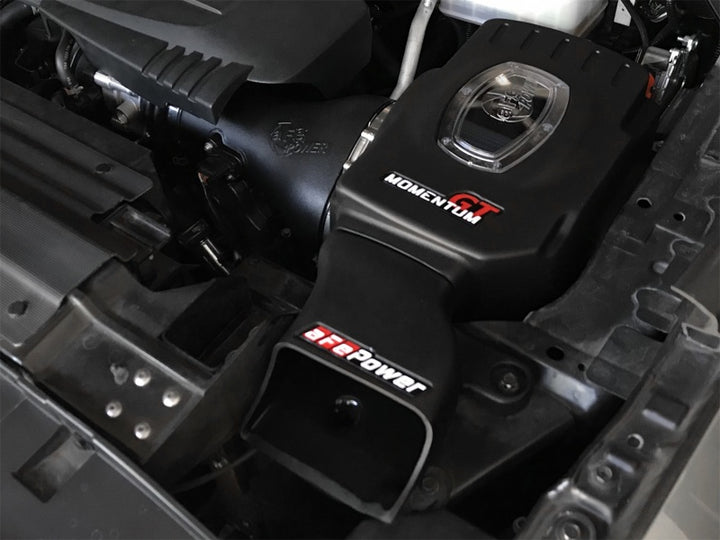aFe Momentum GT Pro 5R Cold Air Intake System 17-18 Nissan Titan V8 5.6L - Bull Strap