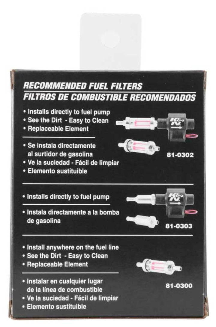 K&N Performance Electric Fuel Pump 4-7 PSI - Bull Strap