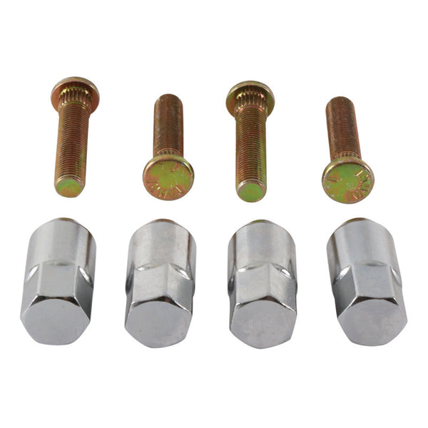 QuadBoss 2019 Polaris ACE 570 Front Wheel Stud & Nut Kit - Bull Strap