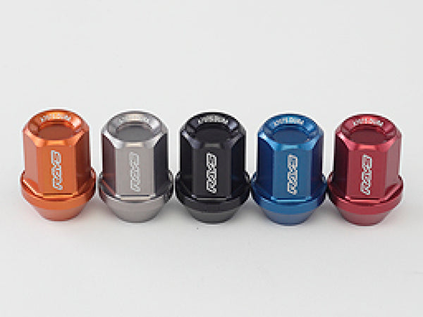 Rays Dura-Nut L32 Straight Type 12x1.25 Lug Nut Set 16 Lug 4 Lock Set - Gunmetal - Bull Strap
