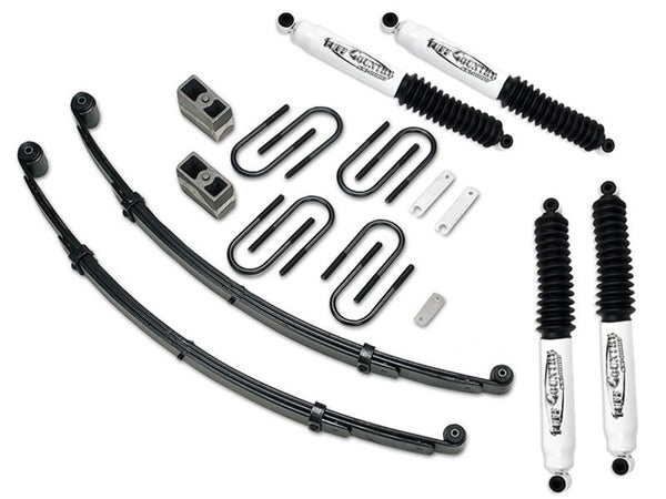 Tuff Country 73-87 Chevy Pickup/Blazer 3in Suspension System with Rear Blocks - Bull Strap