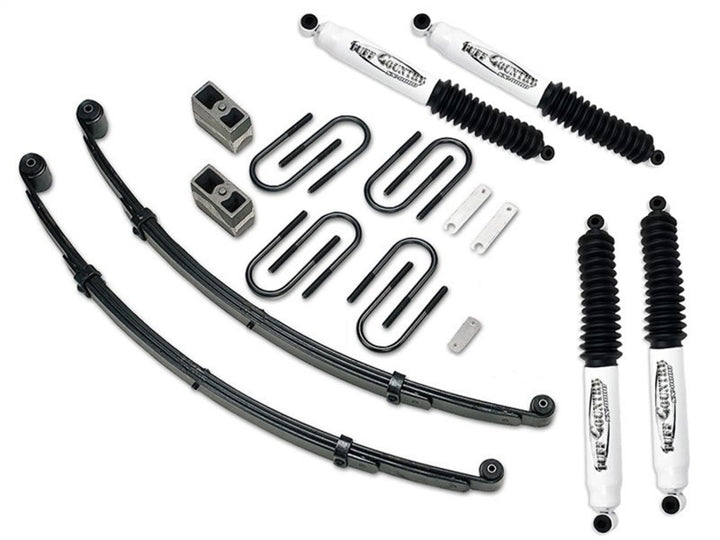 Tuff Country 73-87 Chevy Pickup/Blazer 3in Suspension System with Rear Blocks - Bull Strap