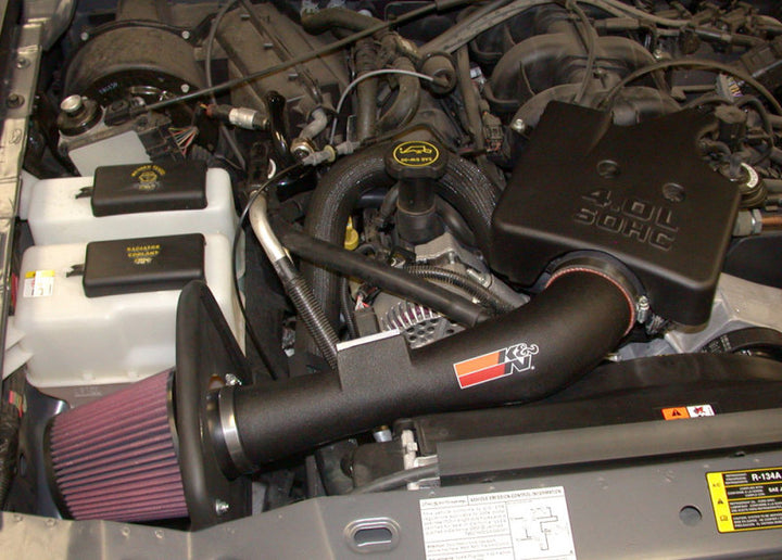 K&N 04 Ford Ranger / Mazda B4000 V6-4.0L Performance Intake Kit - Bull Strap