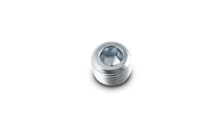 Vibrant 1/8in NPT Male Plug for EGT weld bung - Zinc Plated Mild Steel - Bull Strap