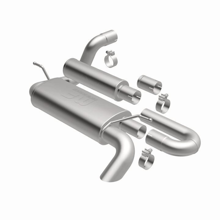 MagnaFlow 18-23 Jeep Wrangler JL 2.0L/3.6L Overland Series Axle-Back Exhaust - Bull Strap