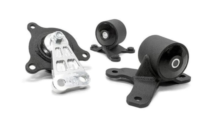 Innovative 02-05 Civic K-Series Black Steel Mounts 95A Bushings (Not K24 Trans) - Bull Strap