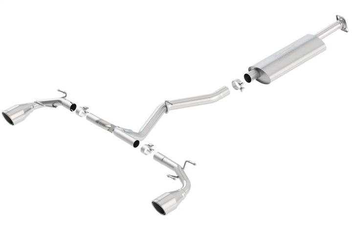 Borla 13-15 Scion FR-S 2.0L 4cyl 6spd / 13 Subaru BRZ 2.0L 4cyl 6spd SS Catback Exhaust - Bull Strap