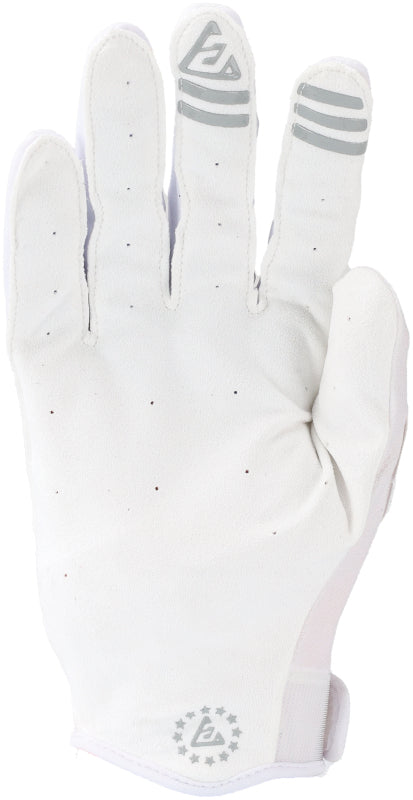 Answer 25 Ascent Gloves White/Grey - Small - Bull Strap