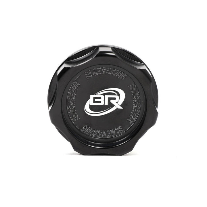 BLOX Racing Billet Honda Oil Cap - Black - Bull Strap