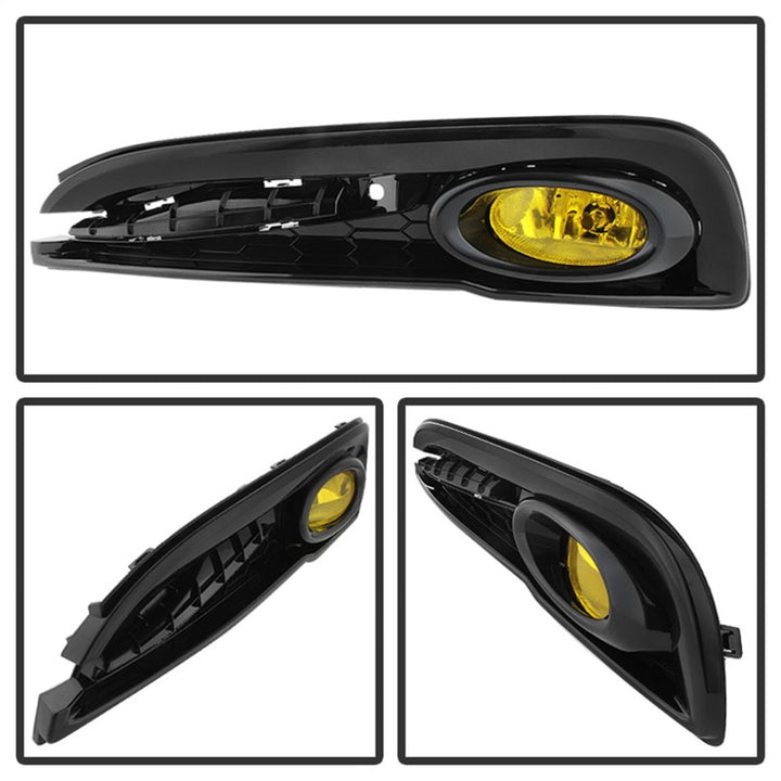 Spyder Honda Civic 2013-2014 4dr OEM Fog Light W/Switch Yellow FL-HC2013-4D-Y - Bull Strap