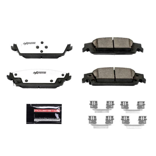 Power Stop 15-19 Cadillac Escalade Rear Z36 Truck & Tow Brake Pads w/Hardware - Bull Strap