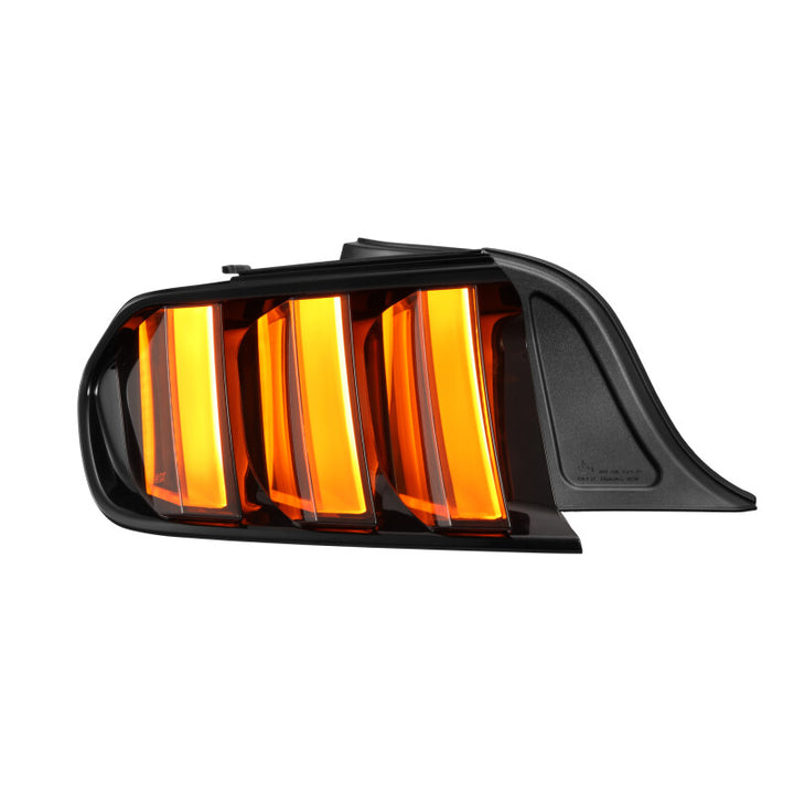 AlphaRex 15-23 Ford Mustang NOVA-Series Prismatic LED Tail Lights Alpha-Black - Bull Strap