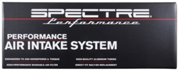 Spectre 09-17 Nissan Maxima V6-3.5L F/I Air Intake Kit - Polished w/Red Filter - Bull Strap