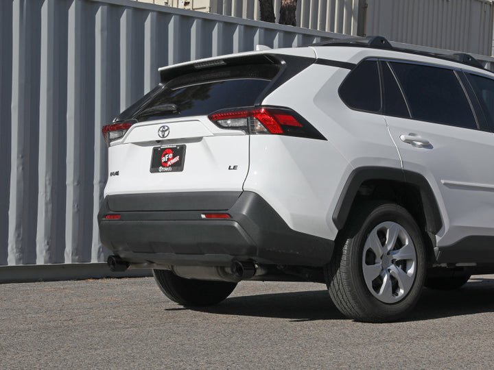 aFe POWER Takeda 19-21 Toyota RAV4 L4-2.5L 304SS CB Exhaust w/ Black Tips - Bull Strap