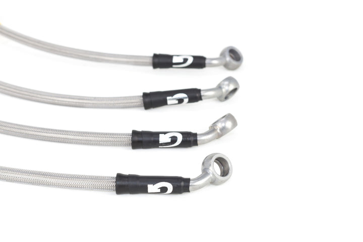 Goodridge 09-12 Cadillac CTS-V (All CTS-V w/ Brembo Brakes) Stainless Steel Brake Line Kit - Bull Strap