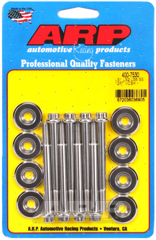 ARP LS1 LS2 12pt Valve Cover Bolt Kit - Bull Strap