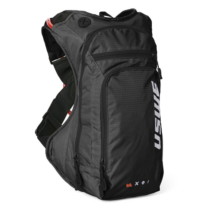 USWE Outlander Moto Hydration Pack 9L - Black - Bull Strap