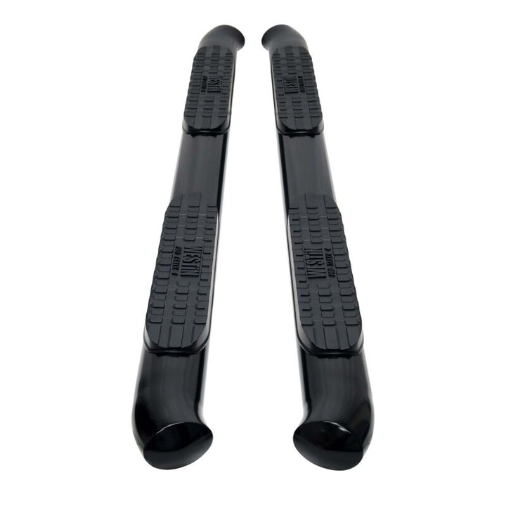 Westin 24-25 Toyota Tacoma Double Cab PRO TRAXX 4 Oval Nerf Step Bars - Black - Bull Strap