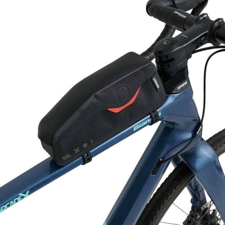 USWE Top Tube Bag (Magnetic) - Black - Bull Strap
