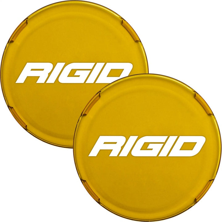 Rigid Industries 360-Series 6in Light Covers - Yellow (Pair) - Bull Strap
