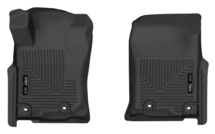 Husky Liners 14-21 Lexus GX460 / 13-21 Toyota 4Runner X-Act Contour Black Front Floor Liners - Bull Strap