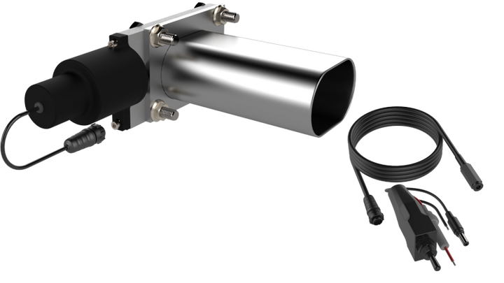 QTP Bolt-On QTEC Low Profile Oval Electric Cutout Valve - Bull Strap