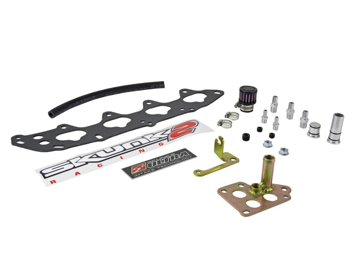 Skunk2 Ultra Series B Series VTEC Street Intake Manifold - Silver - Bull Strap