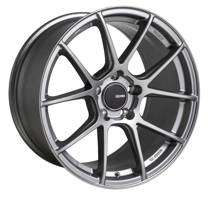Enkei TS-V 18x9.5 5x114.3 38mm Offset 72.6mm Bore Storm Grey Wheel - Bull Strap