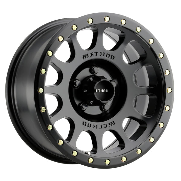 Method MR305 NV 20x9 +18mm Offset 5x5.5 108mm CB Matte Black Wheel - Bull Strap