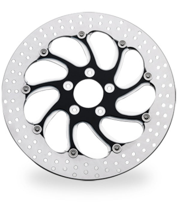 Performance Machine Disc/Carr 11.5 Torque Fr Left - Contrast Cut Platinum - Bull Strap