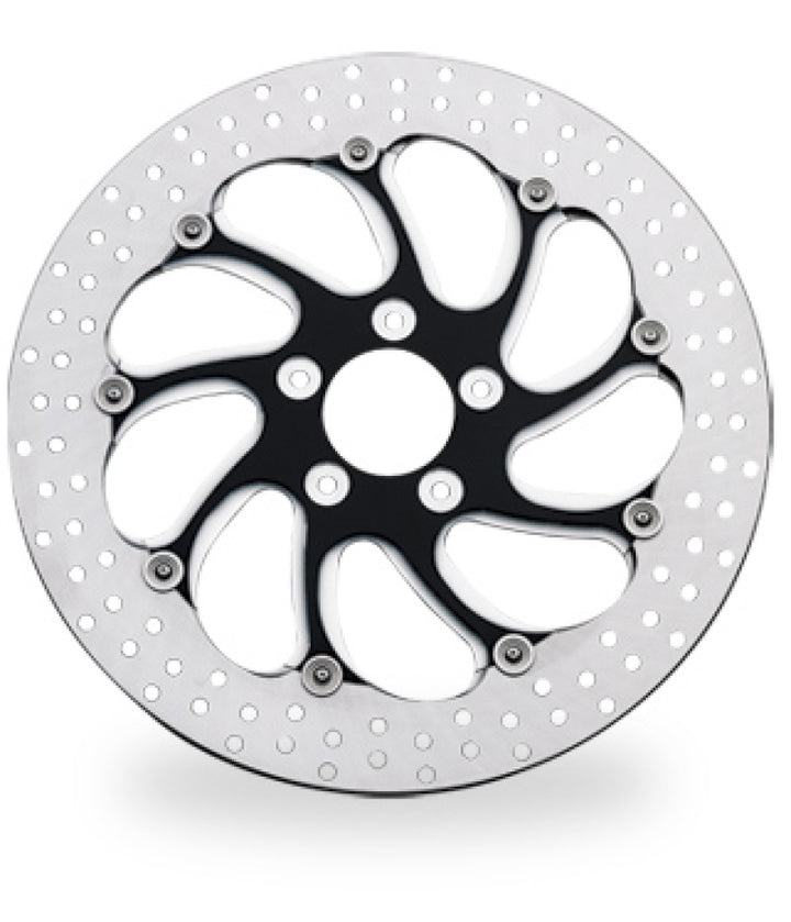 Performance Machine Disc/Carr 11.5 Torque Fr Left - Contrast Cut Platinum - Bull Strap