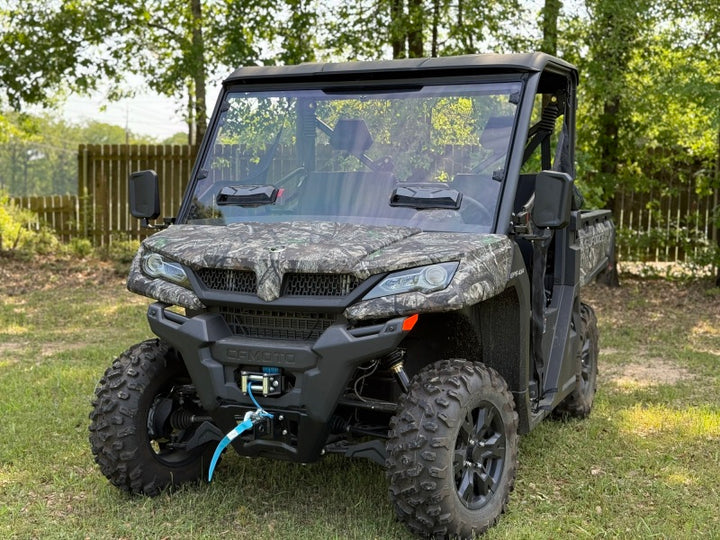 Seizmik 25+ CFMoto UForce 1000/ 1000 XL Toolless Windshield-UV - Bull Strap