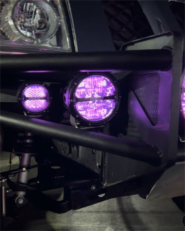Rigid Industries 360-Series 4in LED Off-Road Diffused Beam - RGBW Backlight (Pair) - Bull Strap