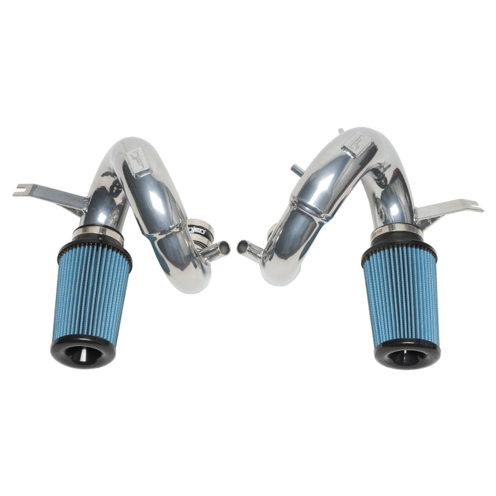 Injen 18-22 Kia Stinger 3.3L Twin Turbo Polished Short Ram Air Intake - Bull Strap