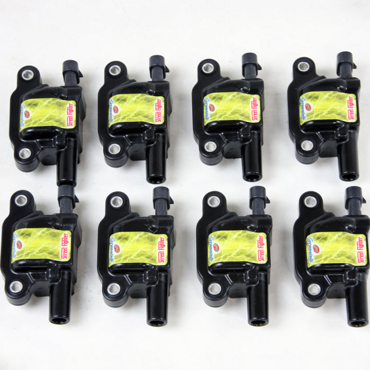 Granatelli 05-13 GM LS1/LS2/LS3/LS4/LS5/LS6/LS7/LS9 Street Fighter Coil Packs - Black (Set of 8) - Bull Strap