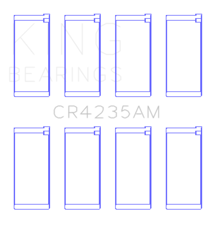 King Engine Bearings Hyundai 2.0L G4GC Rod Bearing Set - Size STD - Bull Strap