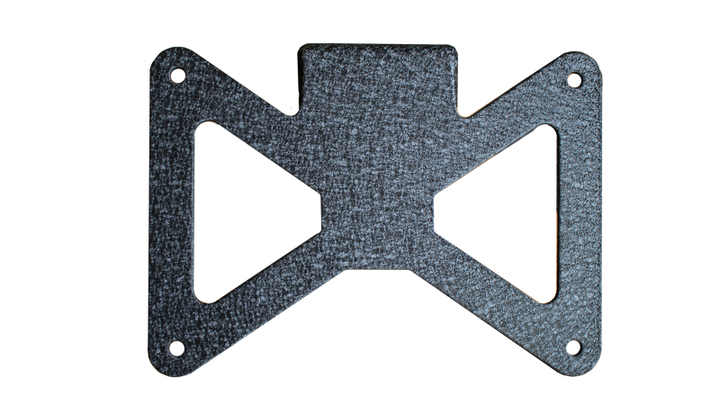 Fishbone Offroad 2018+ Jeep Wrangler JL - Black Aluminum Hawse Fairlead License Plate Mount - Bull Strap