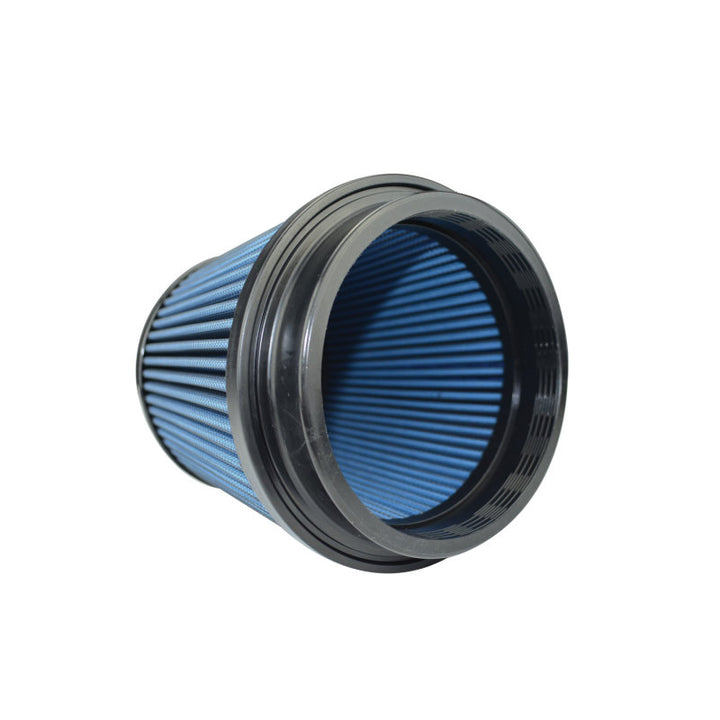 Injen AMSOIL Replacement Nanofiber Dry Air FIlter 5in Flange Diameter/6.5in Base/6in Height/70 Pleat - Bull Strap
