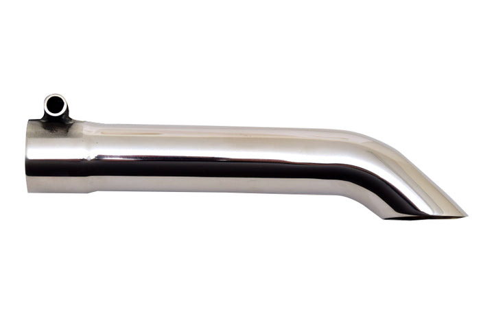 Gibson Turn Down Slash-Cut Tip - 1.5in OD/1.5in Inlet/8in Length - Stainless - Bull Strap