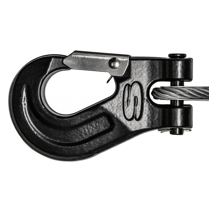 Superwinch 12000 LBS 12V DC 3/8in x 85ft Wire Rope SX 12000 Winch - Graphite - Bull Strap