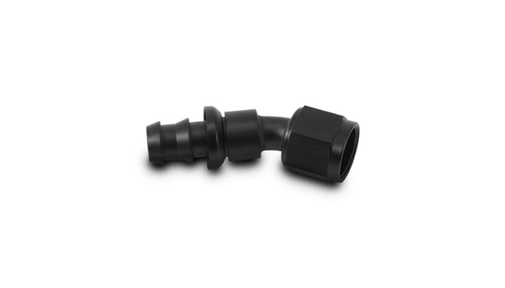 Vibrant Push-On 30 Degree Hose End Elbow FittingSize -12AN - Bull Strap