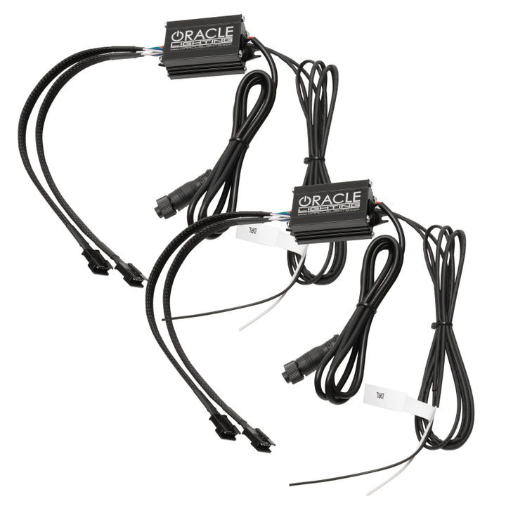 Oracle 15-21 Dodge Challenger RGB+W Headlight DRL Upgrade Kit - ColorSHIFT+W - Bull Strap