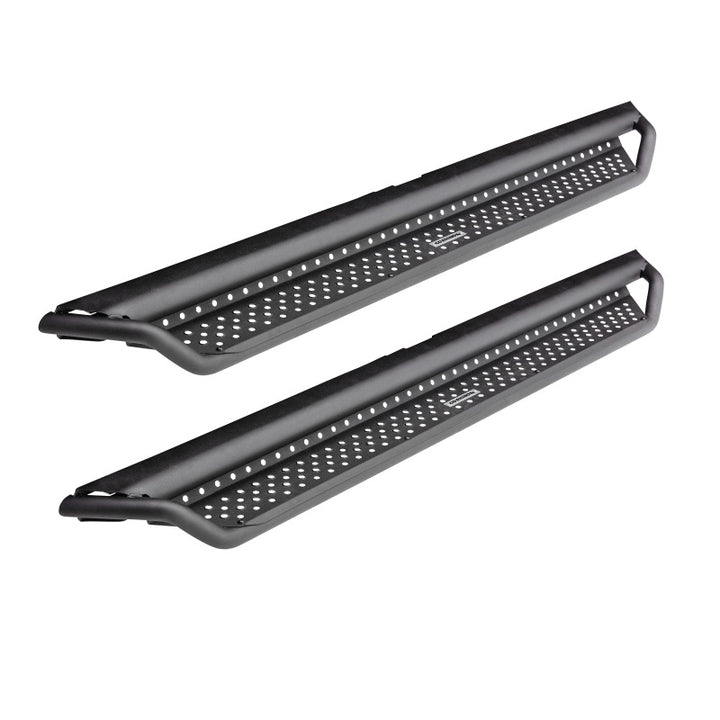 Go Rhino Dominator Extreme D1 Side Steps - Tex Blk - 87in - Bull Strap