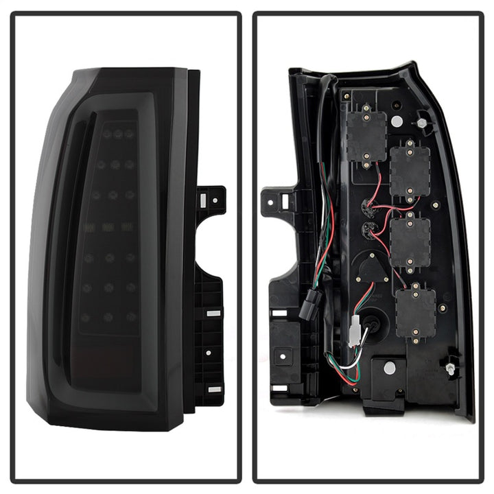Spyder Chevy Tahoe / Suburban 15-17 LED Tail Lights - Black Smoke (ALT-YD-CTA15-LED-BSM) - Bull Strap