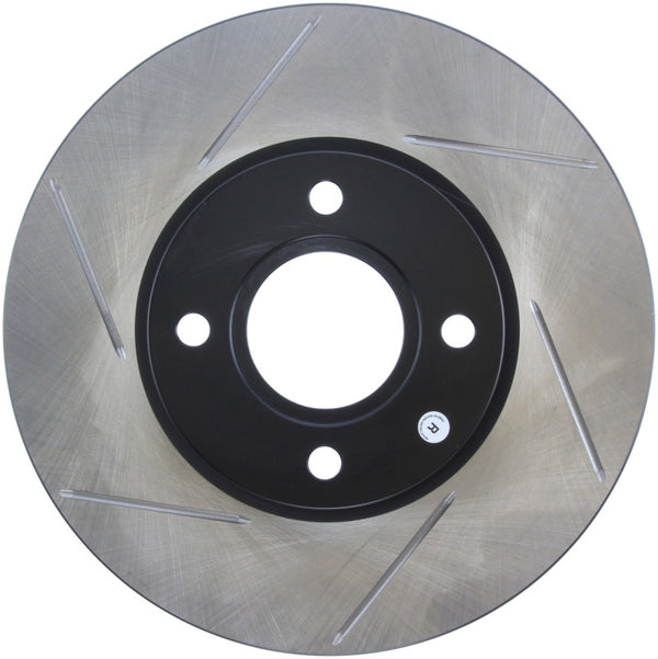 StopTech 2014 Ford Fiesta Right Front Disc Slotted Brake Rotor - Bull Strap